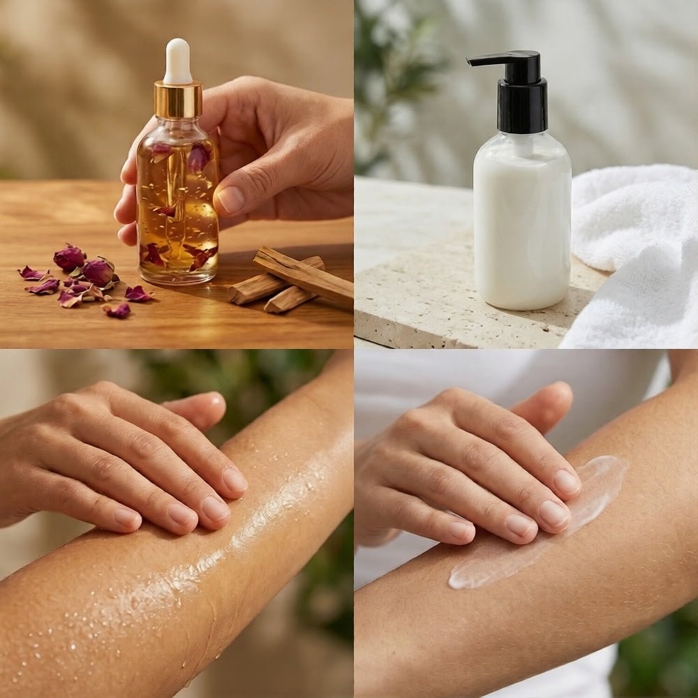 Body Oil vs. Lotion: How to Know Which One Your Skin Actually Needs - Luna & Co. Soapery