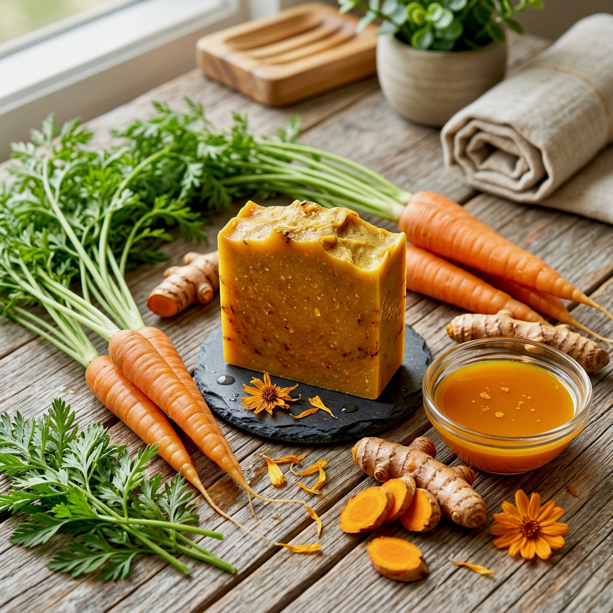 Carrot Juice in a Face Bar: What Beta-Carotene Actually Does for Your Skin - Luna & Co. Soapery