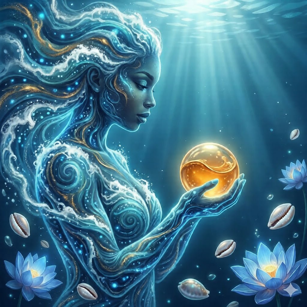 Empowerment Oil for Spiritual Practice: Working with Orisha Yemaya - Luna & Co. Soapery