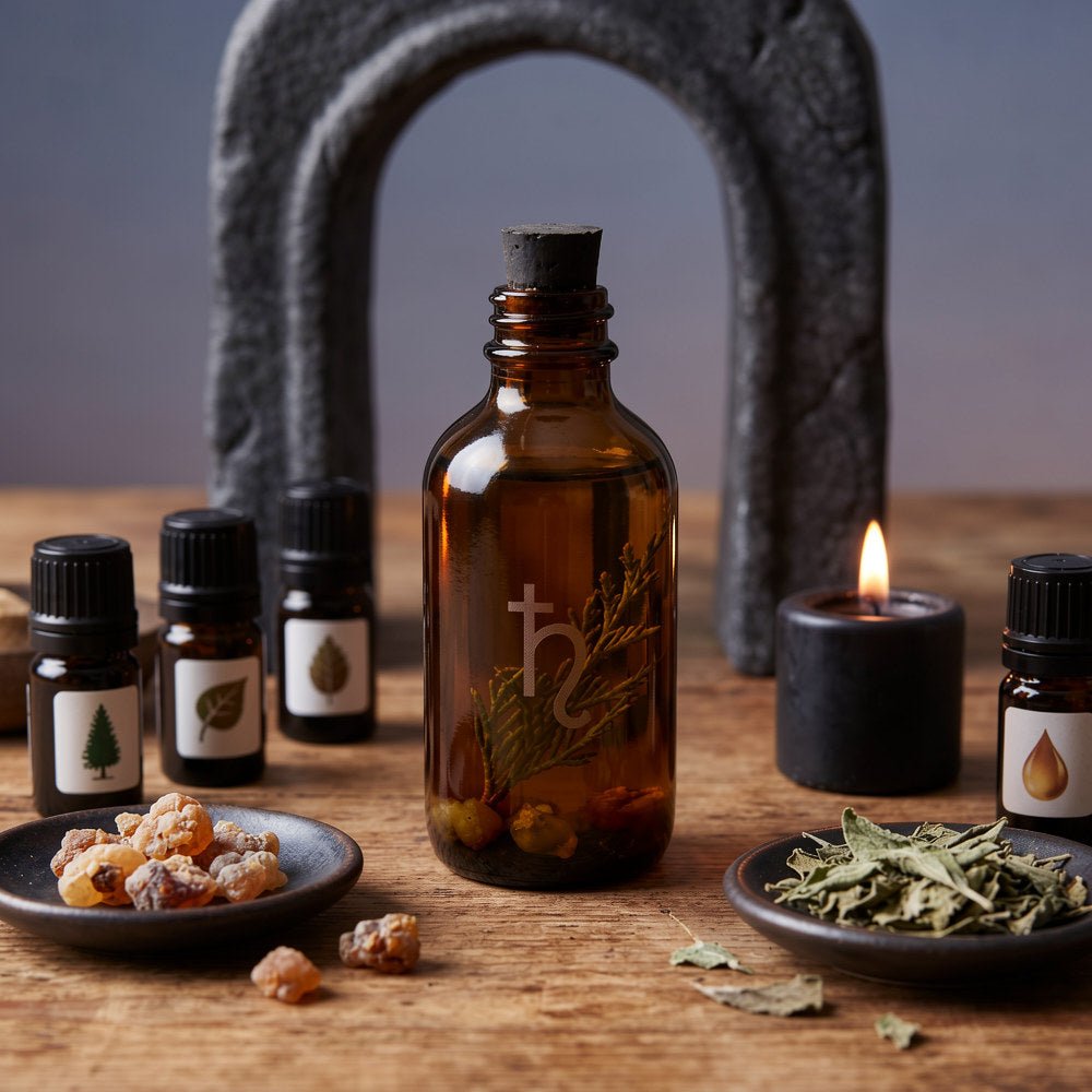 How to Make Saturn Oil: A DIY Recipe for Boundaries and Banishing - Luna & Co. Soapery