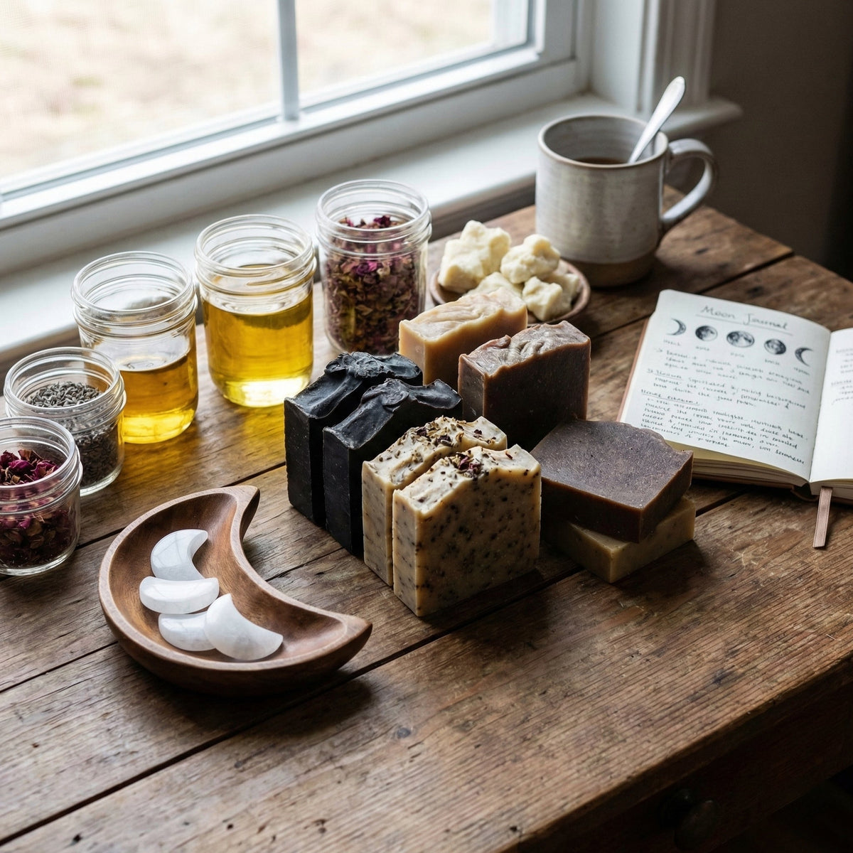 The Craft Behind Our Moon Phase Soaps: Ingredients First, Lunar Timing Second - Luna & Co. Soapery