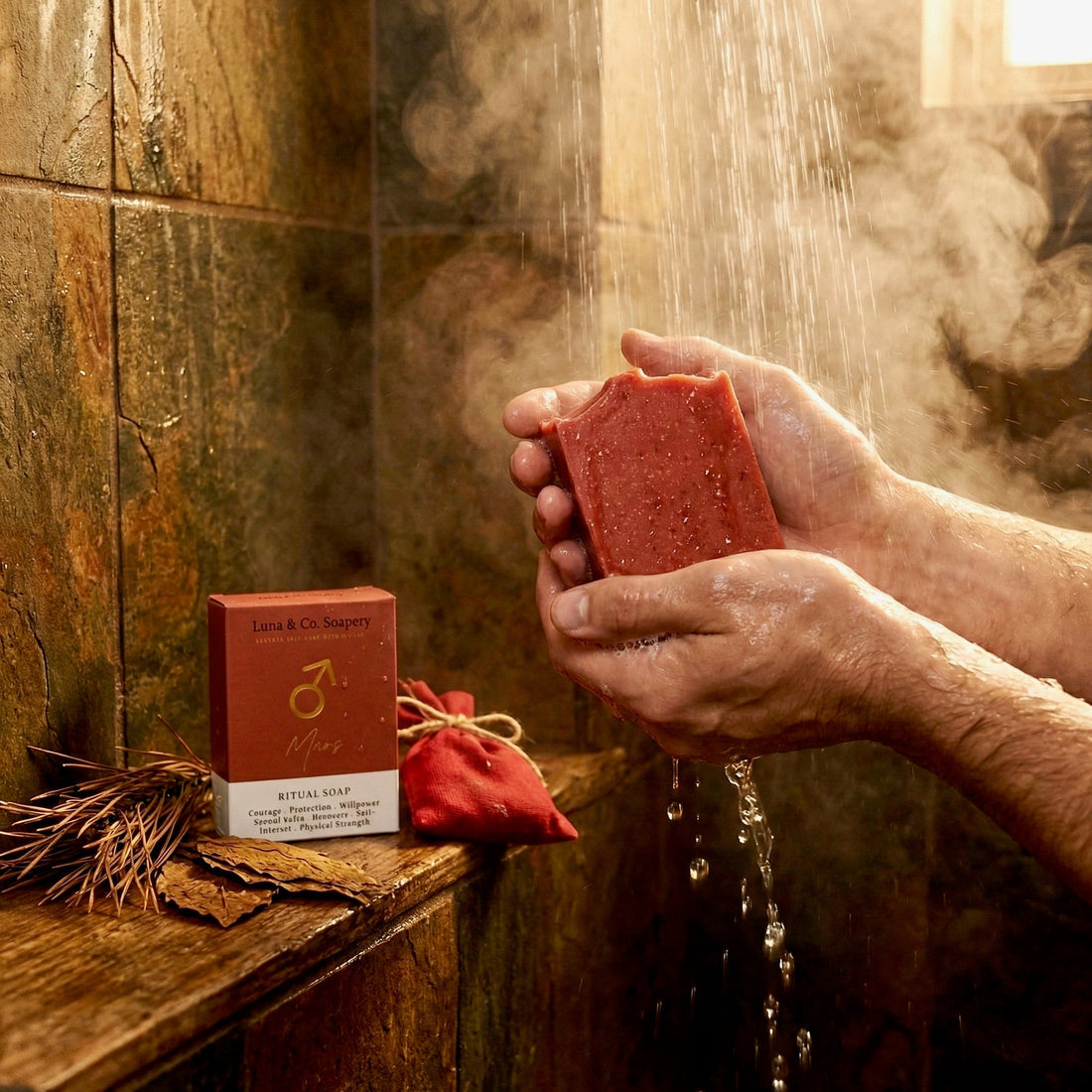 Tobacco & Pine | Mars Soap: A Daily Mars Ritual for Courage and Protection - Luna & Co. Soapery