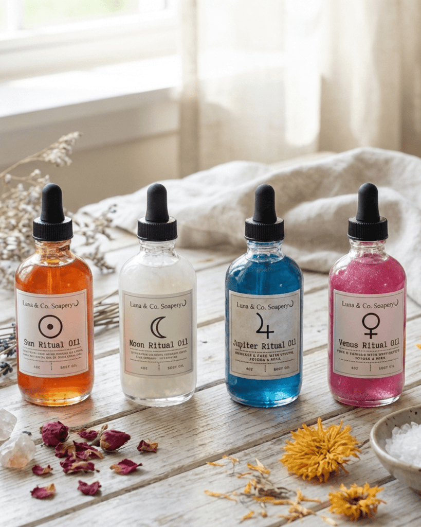 Planetary Ritual Oils Planetary Oils - Luna & Co. Soapery
