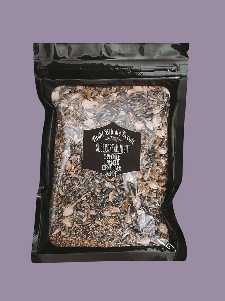 Sleep. Dreams. Night: Chamomile, Lavender, Jasmin Herbal Tea Night Rituals Occult