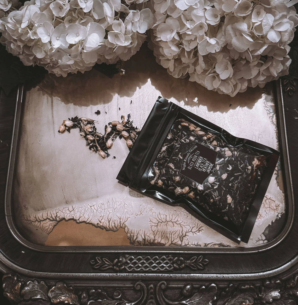 Black Moon Lavender, Heather, Jasmine Tea Night Rituals Occult