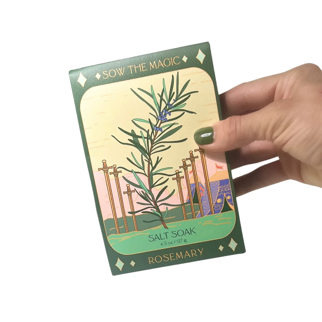 Rosemary Tarot Bath Salt Soak Sow the Magic