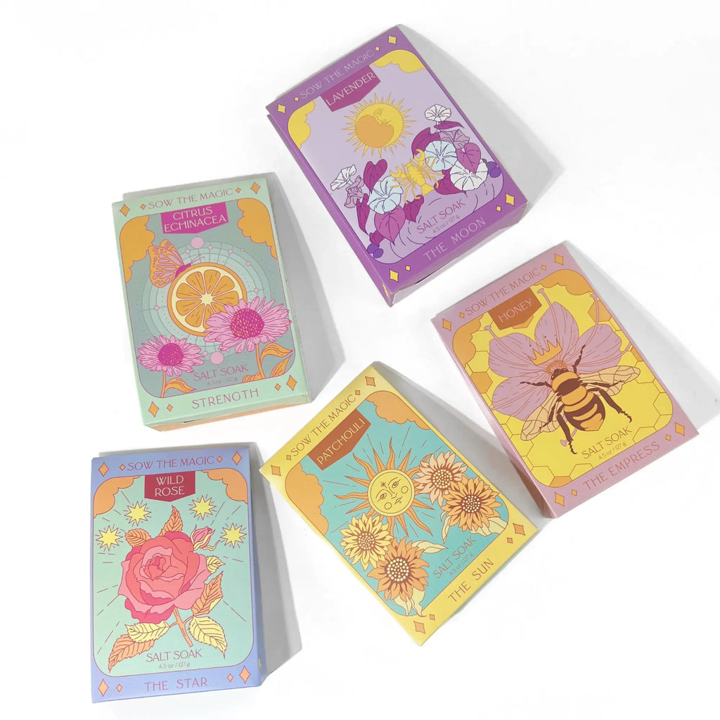 The Moon Salt Soak in Lavender - Luna & Co. Soapery