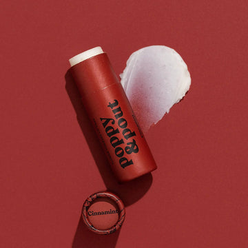 Poppy & Pout Lip Balm, Cinnamint Poppy & Pout