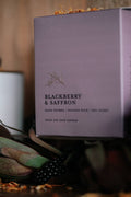 Blackberry & Saffron l Gold Lid Candle & Boutique Box