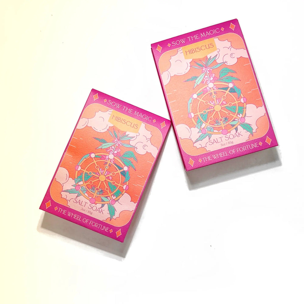 The Wheel of Fortune Salt Soak in Hibiscus Sow the Magic