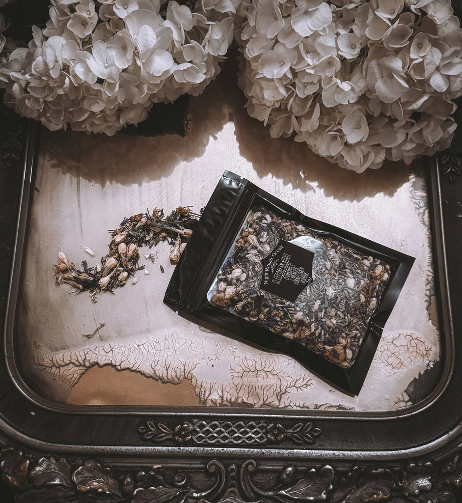 Sleep. Dreams. Night: Chamomile, Lavender, Jasmin Herbal Tea Night Rituals Occult