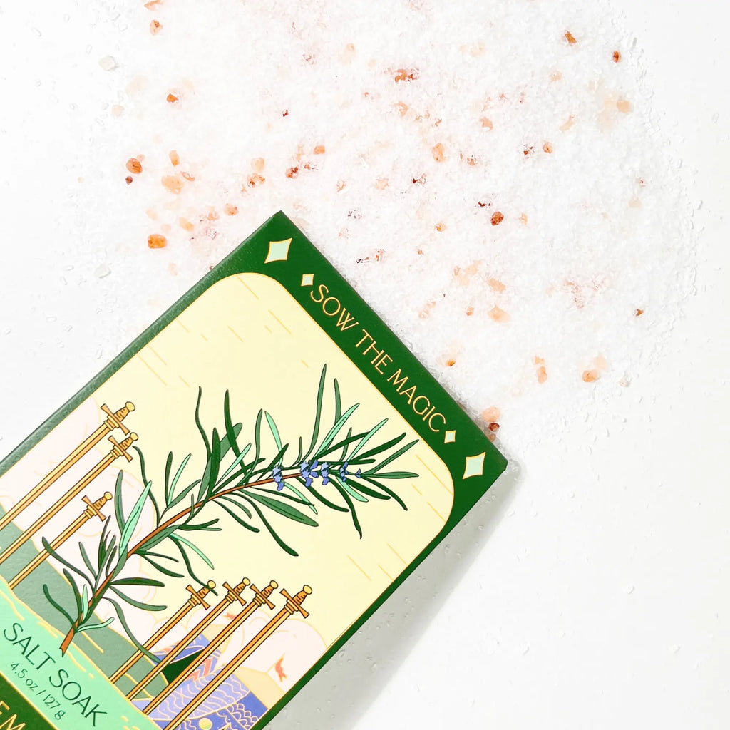 Rosemary Tarot Bath Salt Soak Sow the Magic