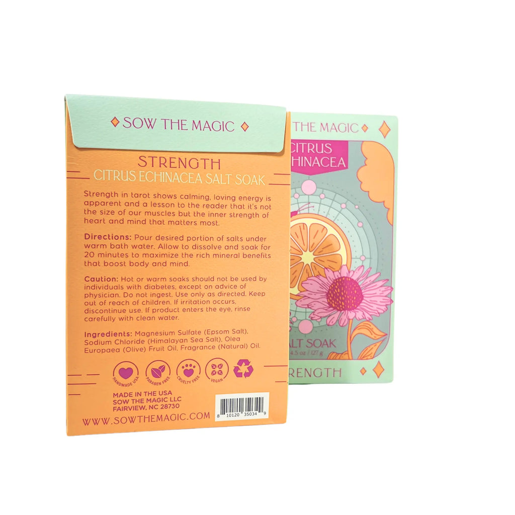 Strength Salt Soak in Citrus Echinacea Sow the Magic