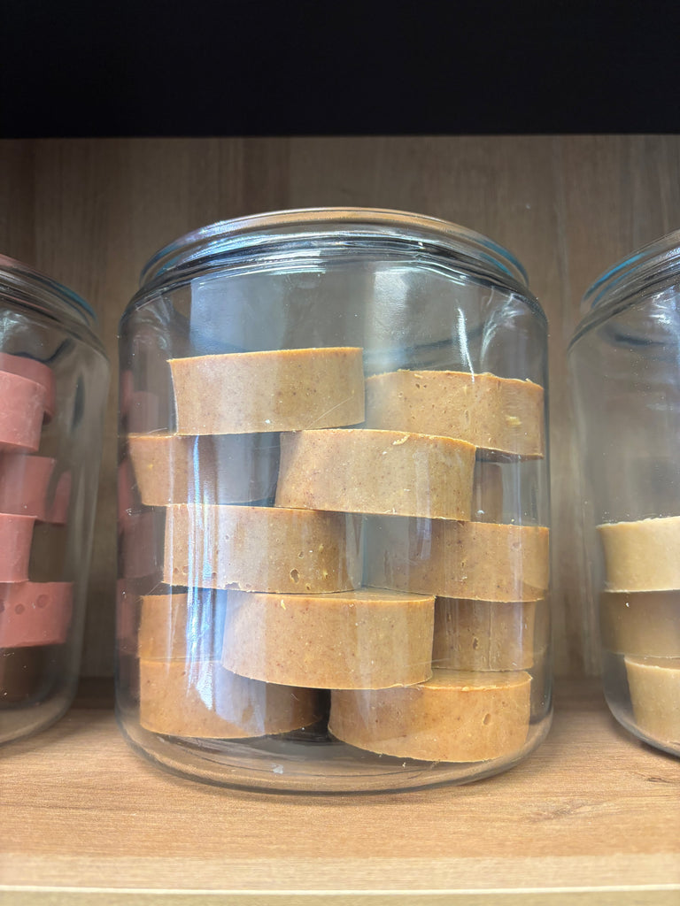 Mystical Glow Face Bars Luna & Co. Soapery. Tumeric and carrot juice.