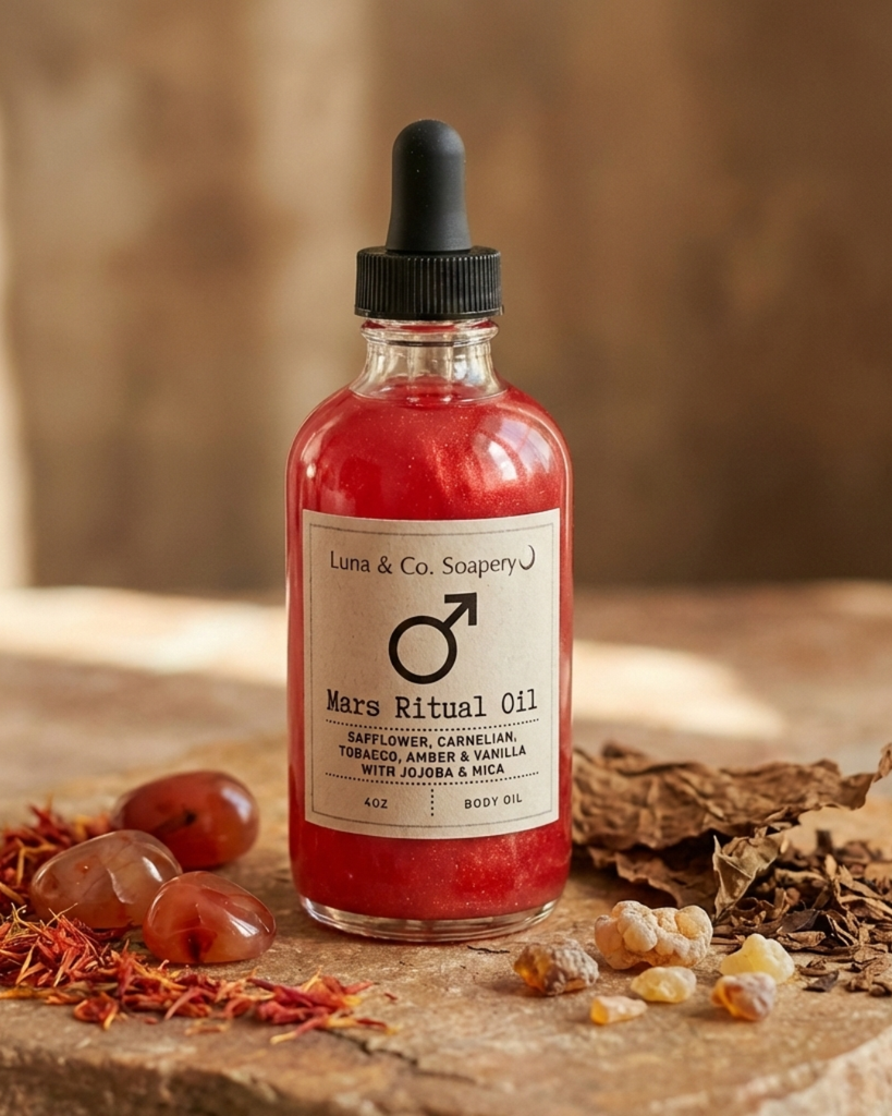 Mars Invocation Ritual Explore Mars Ritual Oil for Spiritual Connection – Luna & Co. Soapery
