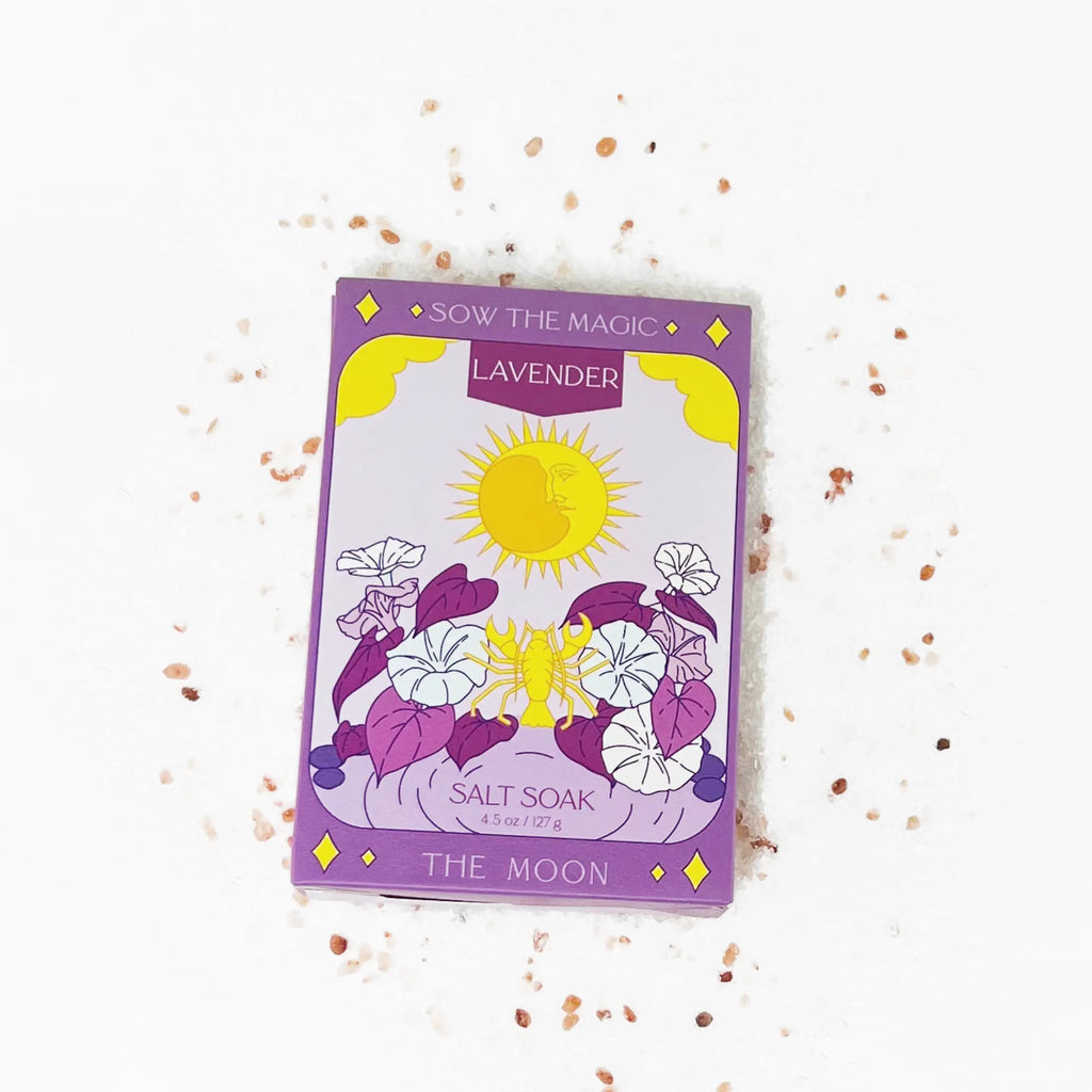 The Moon Salt Soak in Lavender - Luna & Co. Soapery