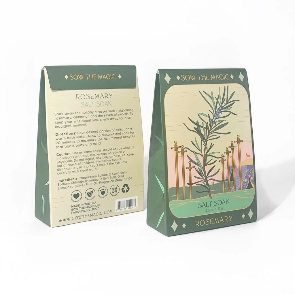 Rosemary Tarot Bath Salt Soak Sow the Magic