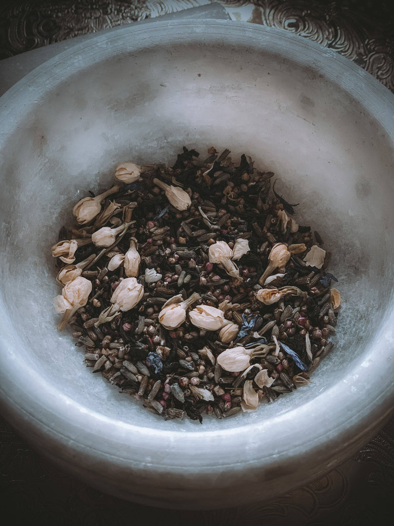 Black Moon Lavender, Heather, Jasmine Tea Night Rituals Occult