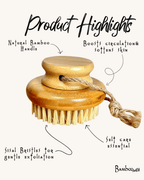 Bamboo Body Dry Brush | Earth Day Bestseller - Luna & Co. SoaperyBamboo SwitchLuna & Co. Soapery