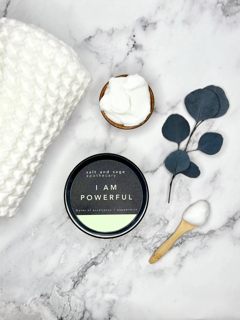 I AM Powerful Whipped Organic Body Butter Salt & Sage Apothecary
