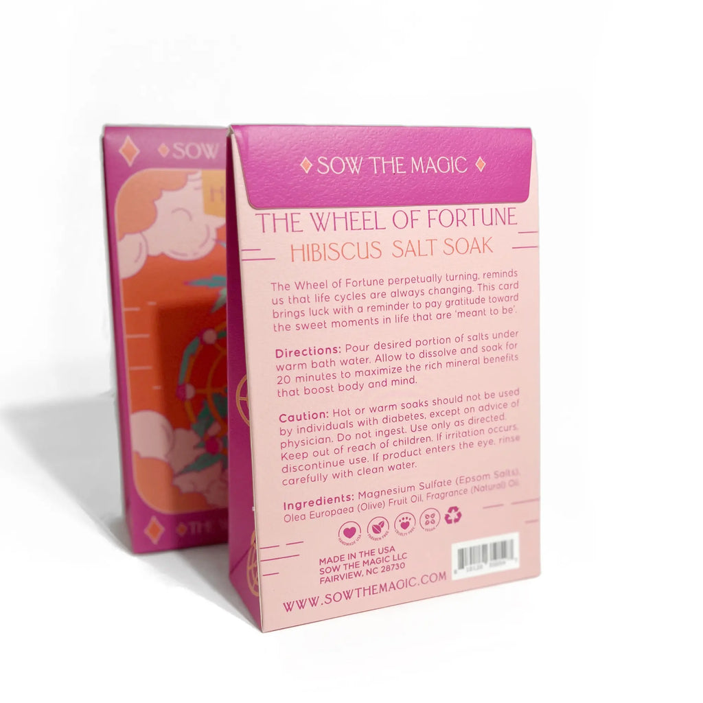 The Wheel of Fortune Salt Soak in Hibiscus Sow the Magic