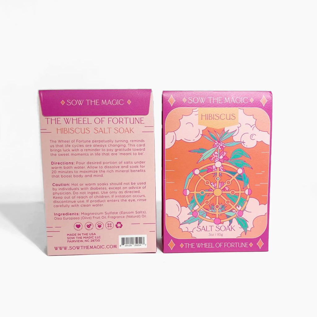 The Wheel of Fortune Salt Soak in Hibiscus Sow the Magic