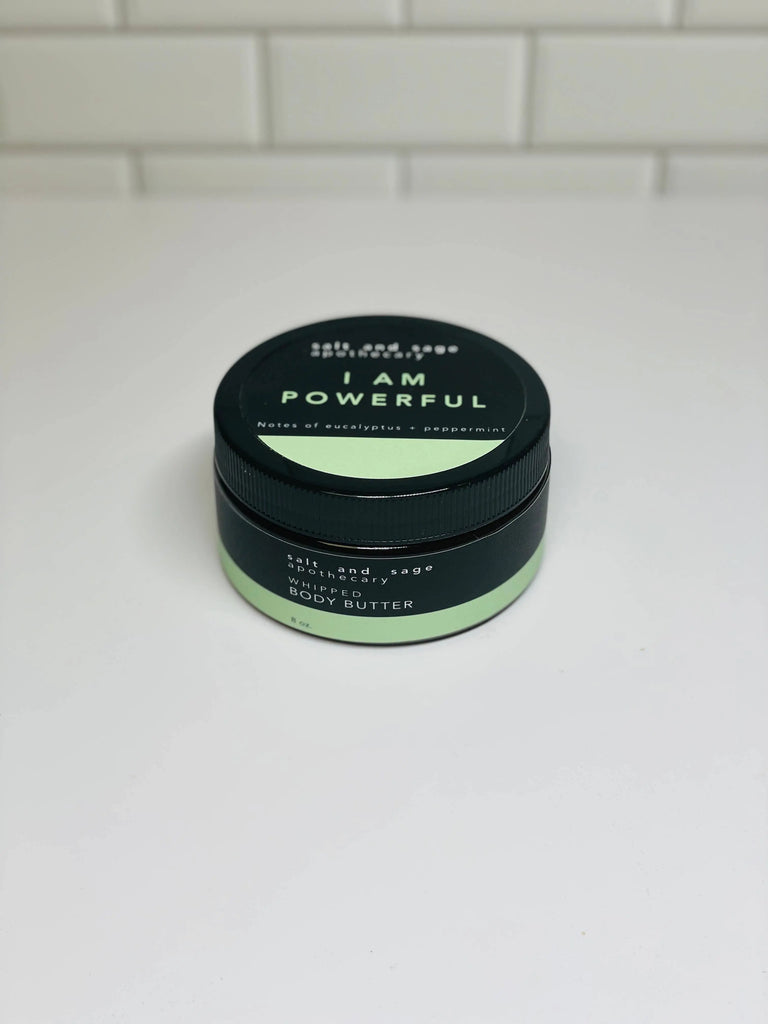 I AM Powerful Whipped Organic Body Butter Salt & Sage Apothecary