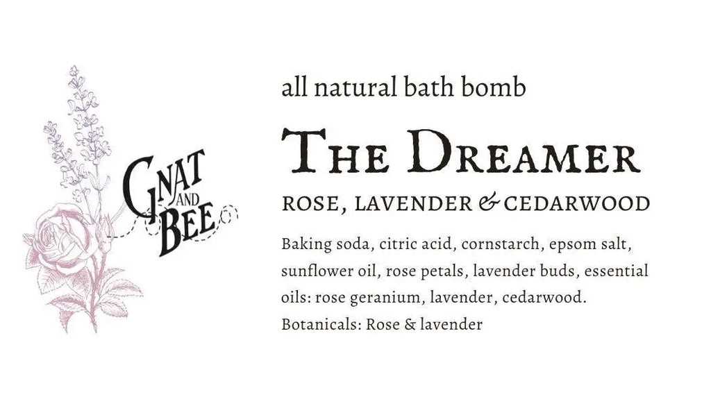 The Dreamer | Natural Bath Bomb Gnat and Bee
