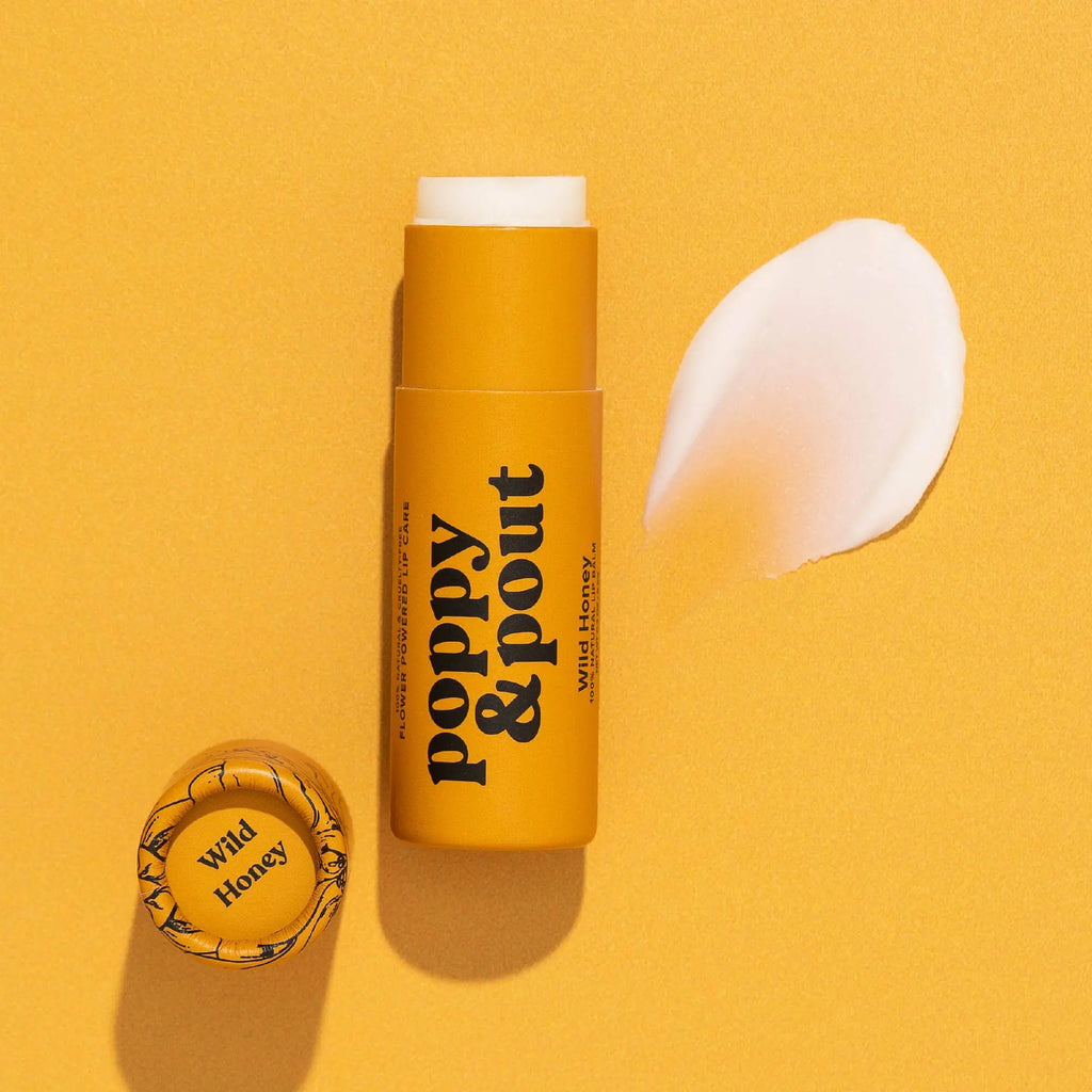 Poppy & Pout Lip Balm, Wild Honey Poppy & Pout