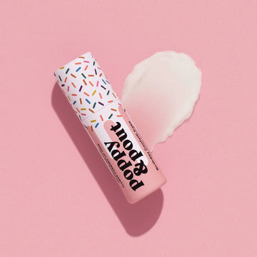 Poppy & Pout Lip Balm, Birthday Confetti Cake, Pink Poppy & Pout