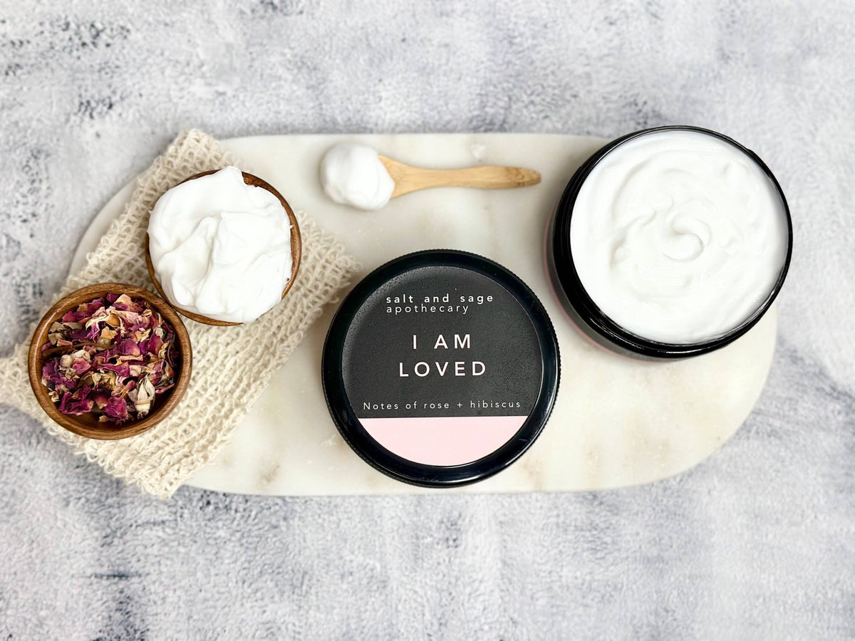 I AM Loved Whipped Organic Body Butter - Luna & Co. SoaperySalt & Sage ApothecaryLuna & Co. Soapery