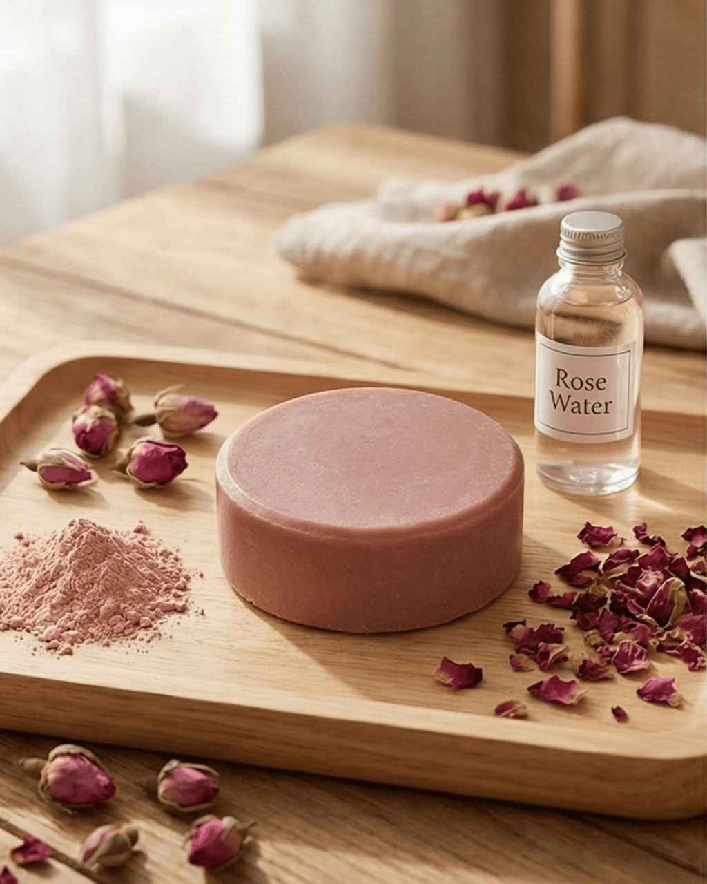 Kaolin Clay + Rosewater Facial Bar - Luna & Co. SoaperysoapLuna & Co. SoaperyLuna & Co. Soapery