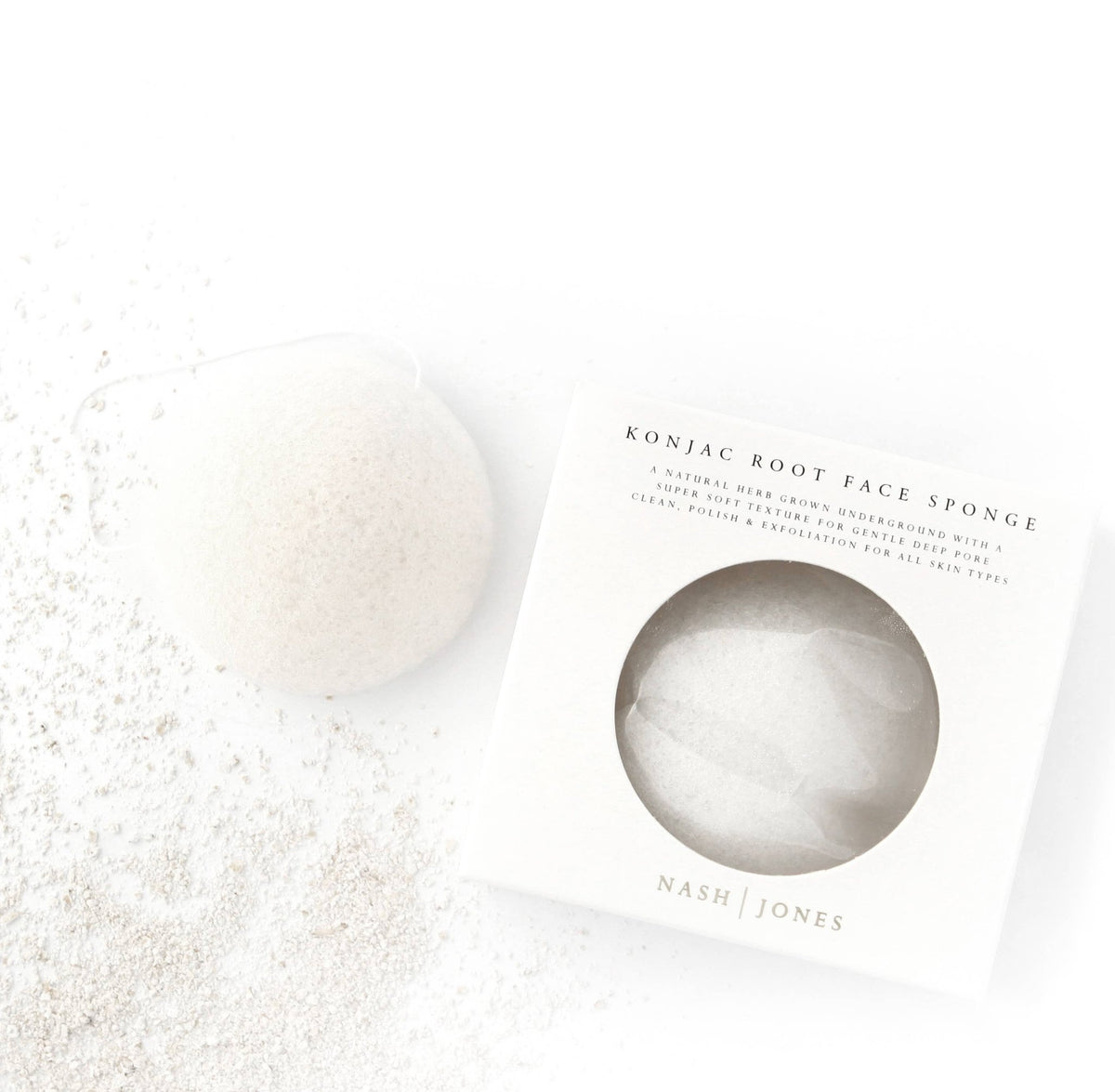 Konjac Exfoliation Sponges: Konjac Body - Luna & Co. SoaperyNash and JonesLuna & Co. Soapery