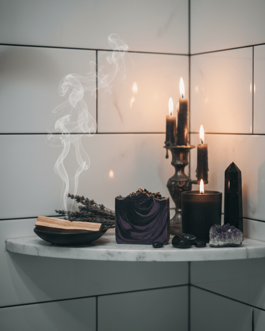 Lilith: Blackberry Patchouli & Oud soap - Luna & Co. SoaperysoapLuna & Co. SoaperyLuna & Co. Soapery