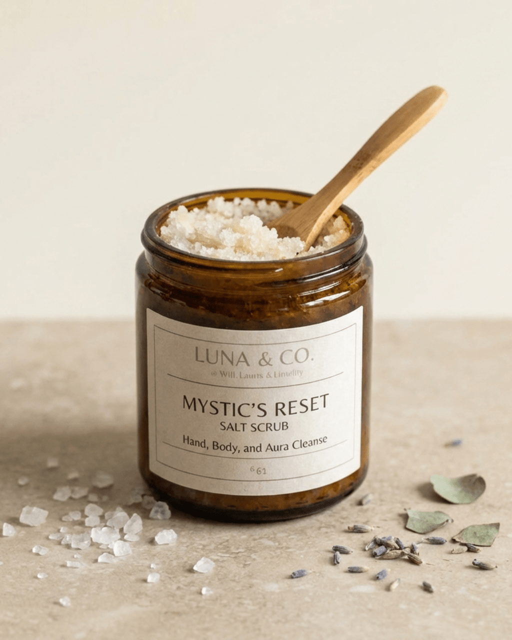 Mystic's Reset: Post-Divination Salt Scrub - Luna & Co. SoaperyBath SaltsLuna & Co. SoaperyLuna & Co. Soapery