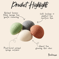 Natural Konjac Facial Cleansing Sponge | Earth Day Best: Seafoam Green - Luna & Co. SoaperyBamboo SwitchLuna & Co. Soapery