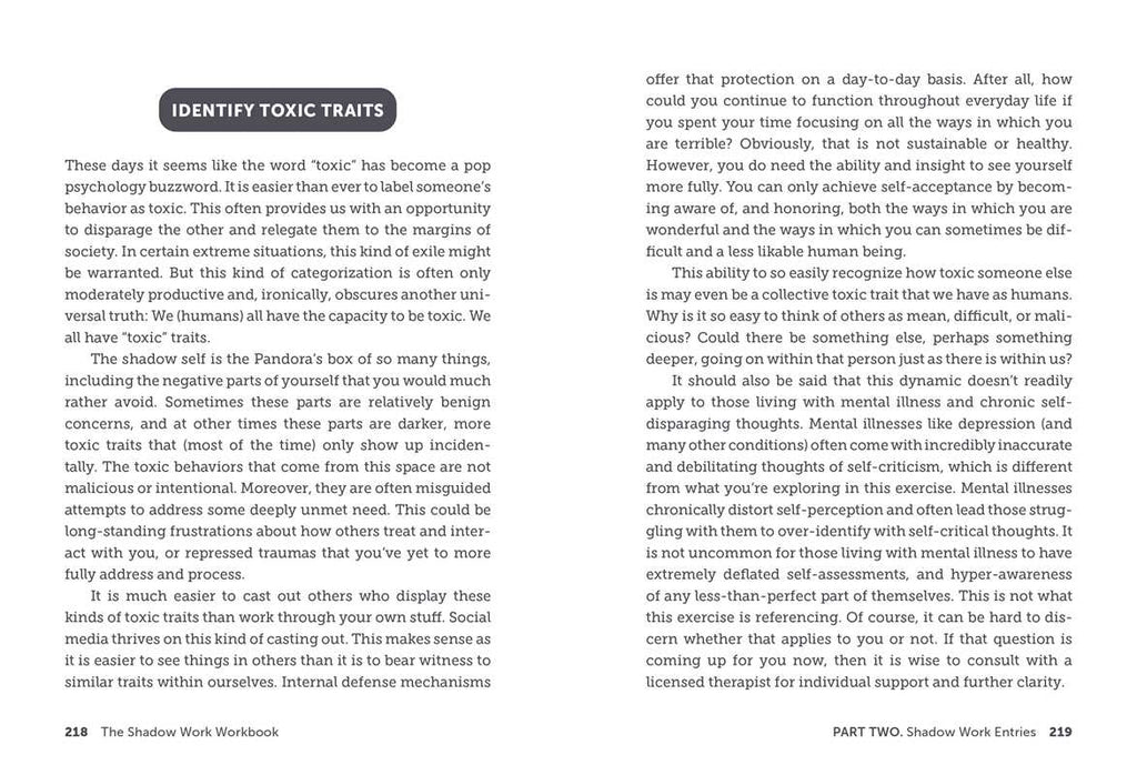 Shadow Work Workbook by Jor - El Caraballo: Paperback; 256 pages / English - Luna & Co. SoaperySimon & SchusterLuna & Co. Soapery