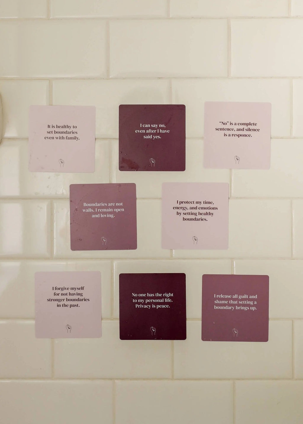 Shower Affirmation™ Cards - Boundaries - Luna & Co. SoaperyOracle/TarotJaxKellyLuna & Co. Soapery